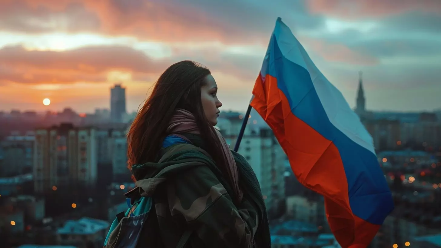 Видео: две женщины украли флаги РФ, Кубани и Сочи со стены магазина в Адлере